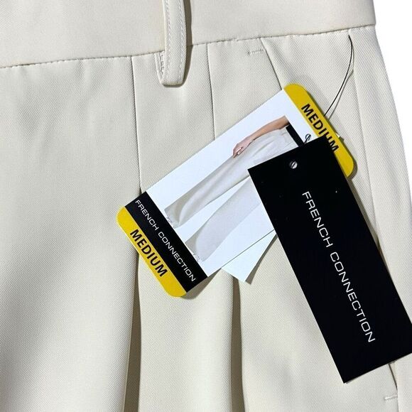 French Connection Women's Wide Leg Trouser Tan Size Medium - Picture 11 of 16